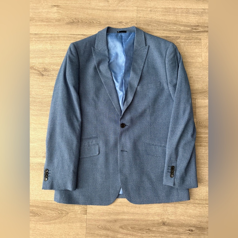 Original Penguin Blue Sport Coat with Notched Lapels